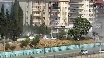 Bursa'da trafiği durduran duman!