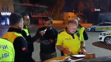 Bursa'da polis uygulamasında ilginç kurtulma yöntemi!