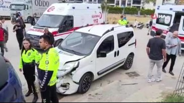 Bursa'da feci kaza! Araç takla attı