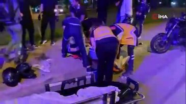 Bursa'da zincirleme motosiklet kazası! Yaralılar var...