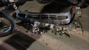 Bursa'da alkollü sürücü dehşet saçtı! 17 yaşındaki genç ağır yaralı...