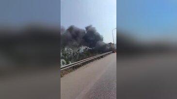 Bursa'da korkutan yangın! Seyir halindeki otomobil alev alev yandı...