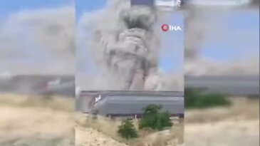 Demir çelik fabrikasında korkutan patlama!