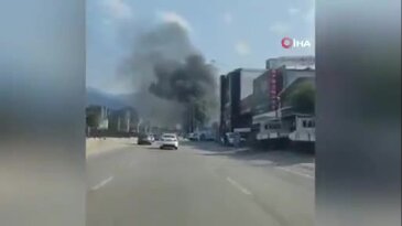 Bursa'da korku dolu anlar! Yangın dumanları gökyüzünü kapladı...