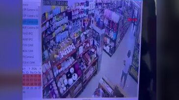 Bursa'da marketten televizyonu böyle çaldı! Kaçışı bakın nerede sona erdi