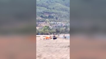 Bursa'nın ünlü sahilinde tepki çeken görüntü! Ailelerin gözü önünde...