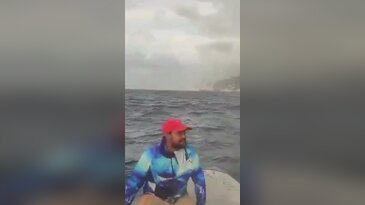 Ülkenin yaşadığı felaket denizin ortasından bile göründü!
