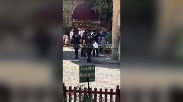 Bursa'nın meşhur hanında hareketli dakikalar! Demirler konuldu, şerit çekildi, tansiyon yükseldi