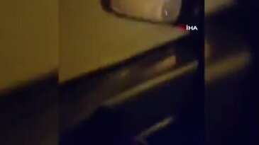 Bir anda yola çıktı... Sonrası tam bir kaos! O anlar kamerada