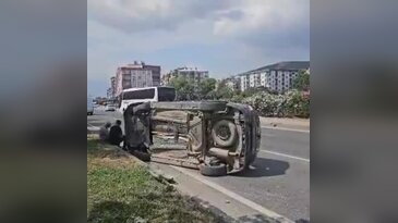 Bursa'da korkutan kaza! Takla atan aracın sürücüsü tanınmış iş insanı çıktı!