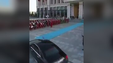 Külliye'yi ilk kez gördü, başkanın tepkisi kameralara böyle yansıdı!