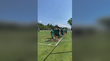 Bursaspor, kampta günün sabah antrenmanını tamamladı