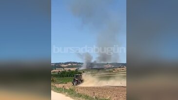 Bursa'da tarım arazisinden alevler yükseldi! Ekipler olay yerinde...
