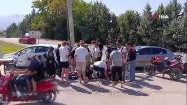 Bursa'da kavşakta feci çarpışma! Ağır yaralandı