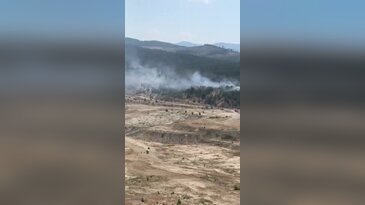 Bursa'da orman yangını! Ağaçlandırılan maden sahasında alevler yükseldi