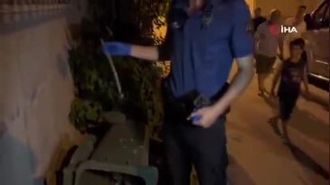 Bursa'da kavga sonrası ilginç görüntü! Çöpe atılan kılıç polisi harekete geçirdi