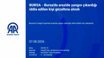 Bursa'da tarlayı ateşe verdiği iddia edilen kişi böyle görüntülendi!
