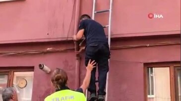 Bursa'da gider borusundan gelen ses herkesi harekete geçirdi! Kurtarma anı kamerada