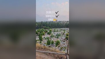 Dubleks ev hayali gerçek oldu ama manzara hayatın gerçeğini hatırlattı!