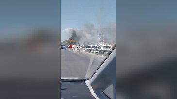 Bursa'da yolda gidiyordu, bir anda alevler sardı!