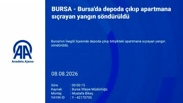 Bursa'da depodan çıkan alevler apartmana sıçradı!