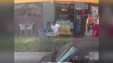 Başpehlivan Serhat Elvan'a akaryakıt istasyonunda saldırı! O anlar kamerada...