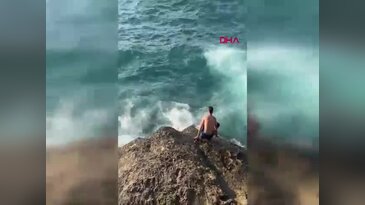 Arnavutköy'de korku dolu anlar! "Lan boğuluyorum" diyerek yardım istedi