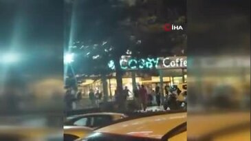 Bursa'da kafe önünde ortalık bir anda karıştı! İki grup birbirine girdi