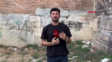 Bursa'da tarihi surlara büyük ayıp! Defalarca temizlense de devam ediyor...
