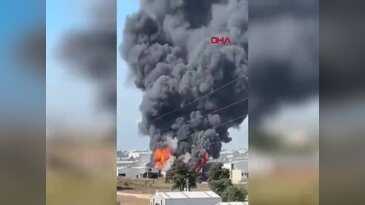 Fabrikada yangın! Yaralı işçiler var