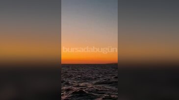 Bursa'da gün batımında dikkat çeken görüntü! Gökyüzündeki ışık merak uyandırdı