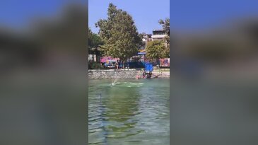 Bursa'da çocukların tehlikeli serinliği son buldu! Belediye devreye girdi