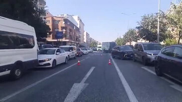 Bursa'da tankerin çarptığı yaşlı adam ağır yaralandı!