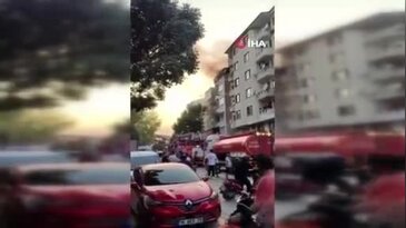 Bursa'da 5 katlı binada yangın! Alevler hızla yayıldı...
