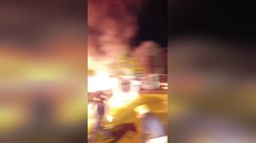 Alevleri gören telefona koştu! Bursa'da korku dolu gece...
