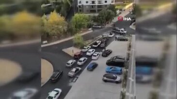 Bursa'da düğün konvoyu trafiği kilitledi! Araçlar dakikalarca yolu kapattı