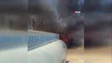 Bursa'da fabrika yangını! Müdahale sürüyor...