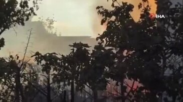 Elektrikli araç şarj istasyonunda çıkan yangın daireye sıçradı