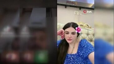 64 yıl 6 ay hapis cezası bulunan kadın canlı yayın yaparken yakalandı