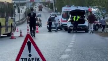 Bursa'da feci kaza! Sürücü yola savruldu