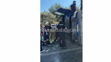 Bursa'da can pazarı! Kamyon devrildi, ölü ve yaralı var...