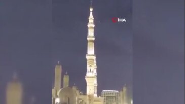 Mekke'ye İHA saldırısı! O anlar kamerada