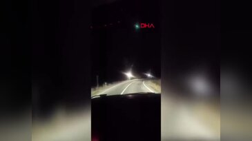 Gökyüzünde beliren ışık hüzmesi merak uyandırdı! O anlar kamerada