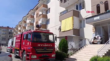Evin mutfağında çıkan yangında 2'si çocuk 4 kişi dumandan etkilendi