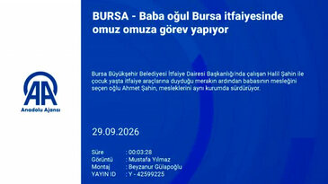 Alevlerin üstüne birlikte yürüyorlar! Bursa'yı gururlandıran baba-oğul mesaisi