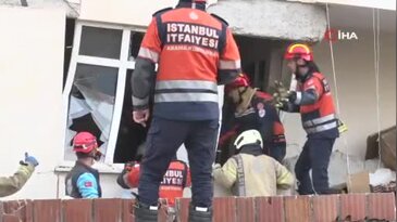 7 katlı binanın 3 katı çöktü! Mahsur kalanlar var