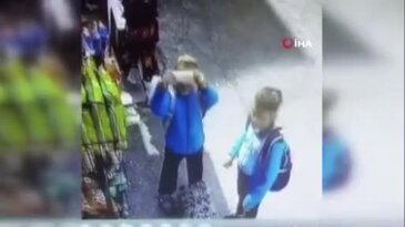 İki öğrencinin örnek davranışını kamera böyle görüntüledi
