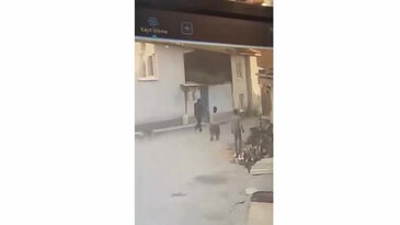 Bursa'da sokakta yürüyordu, bir anda hayatının korkusunu yaşadı!