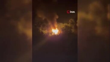 Bursa'da gece yarısı yangın paniği! Meyve bahçesindeki baraka küle döndü