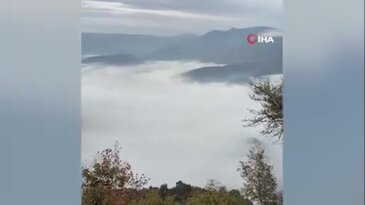 Karabük'te bulut denizi hayran bıraktı